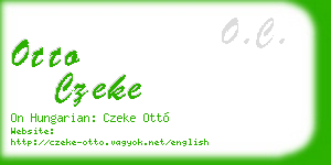 otto czeke business card